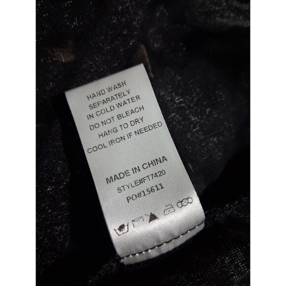 Fate Whimsigoth Velvet Burnout Art to Wear Womens size Small Old Money fairy Top - Picture 11 of 12